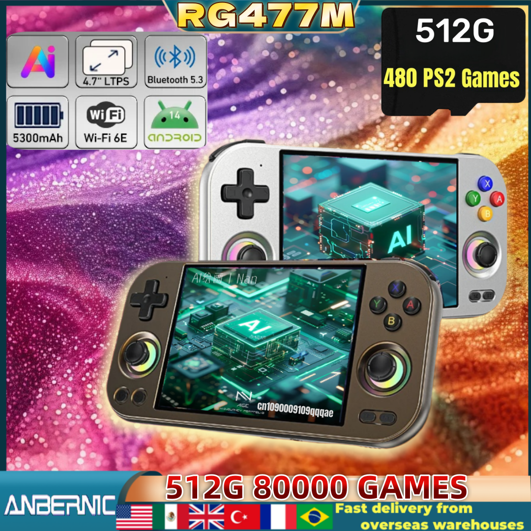 Arcade Game Cabinet - ANBERNIC RG 477M Retro Video Game