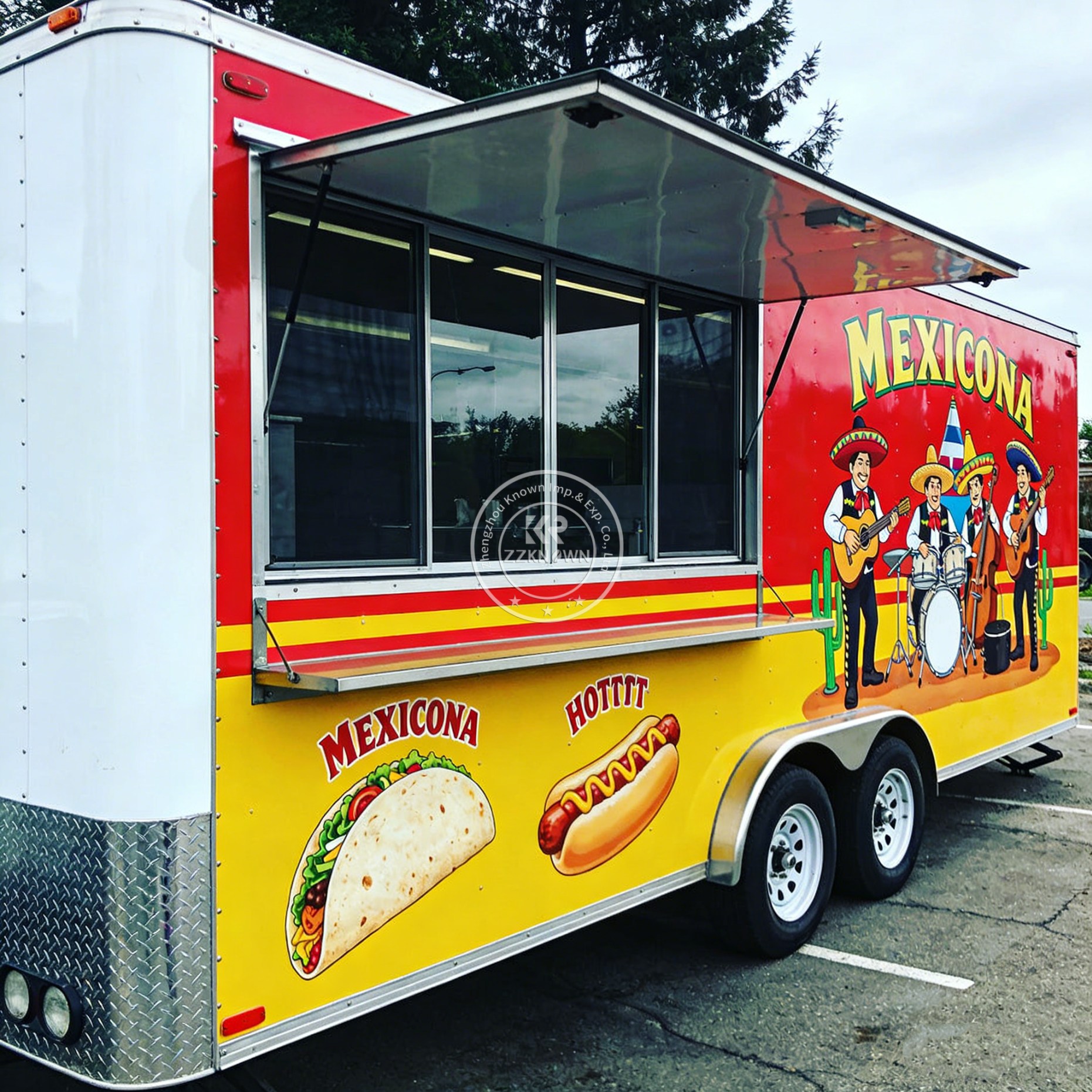 Hot Dog Vending Cart - Customized Mobile Food Trailer Fully Equipped