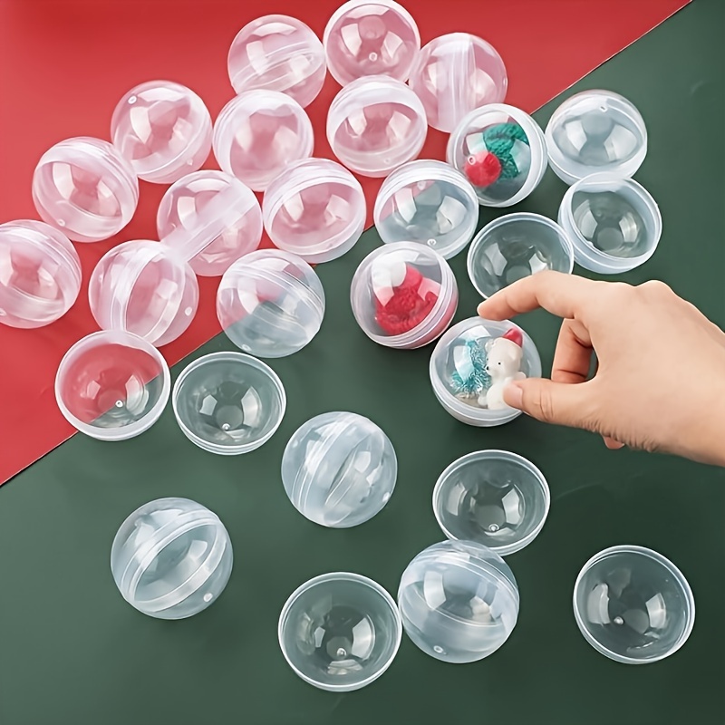100pcs Clear Plastic Round Cap - Prize Capsule Toy Machine avis et prix