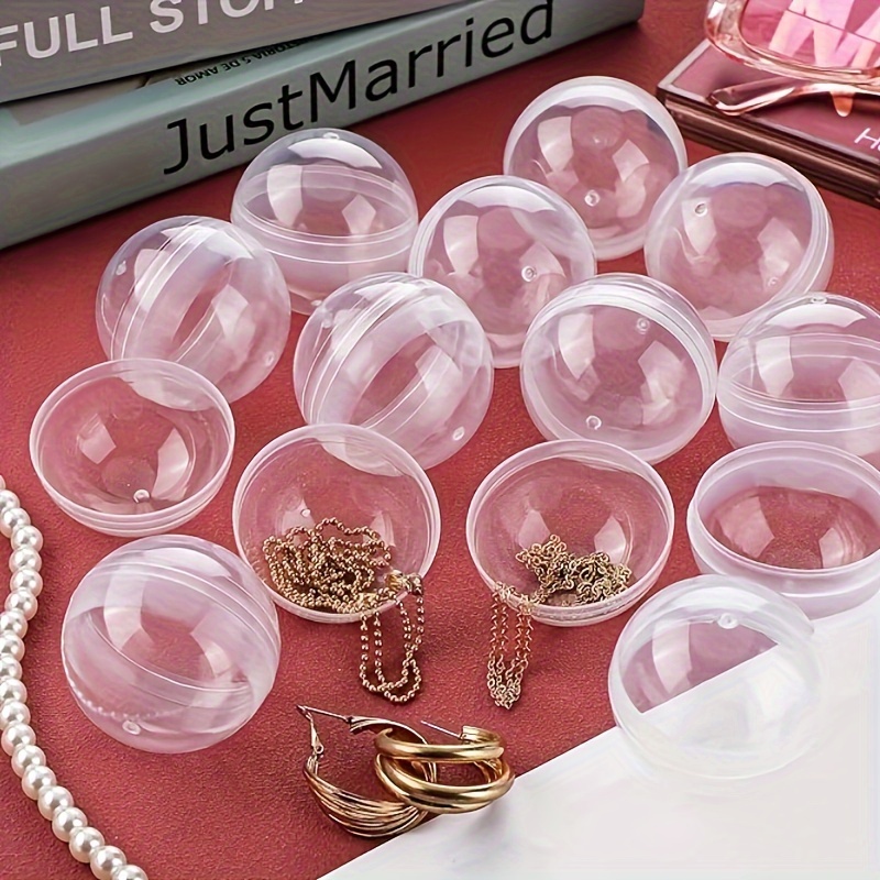 100pcs Clear Plastic Round Cap - Prize Capsule Toy Machine avis et prix