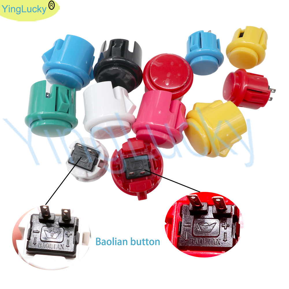 100 pcs Arcade buttons 30mm 24 - Joystick Arcade Parts avis et prix