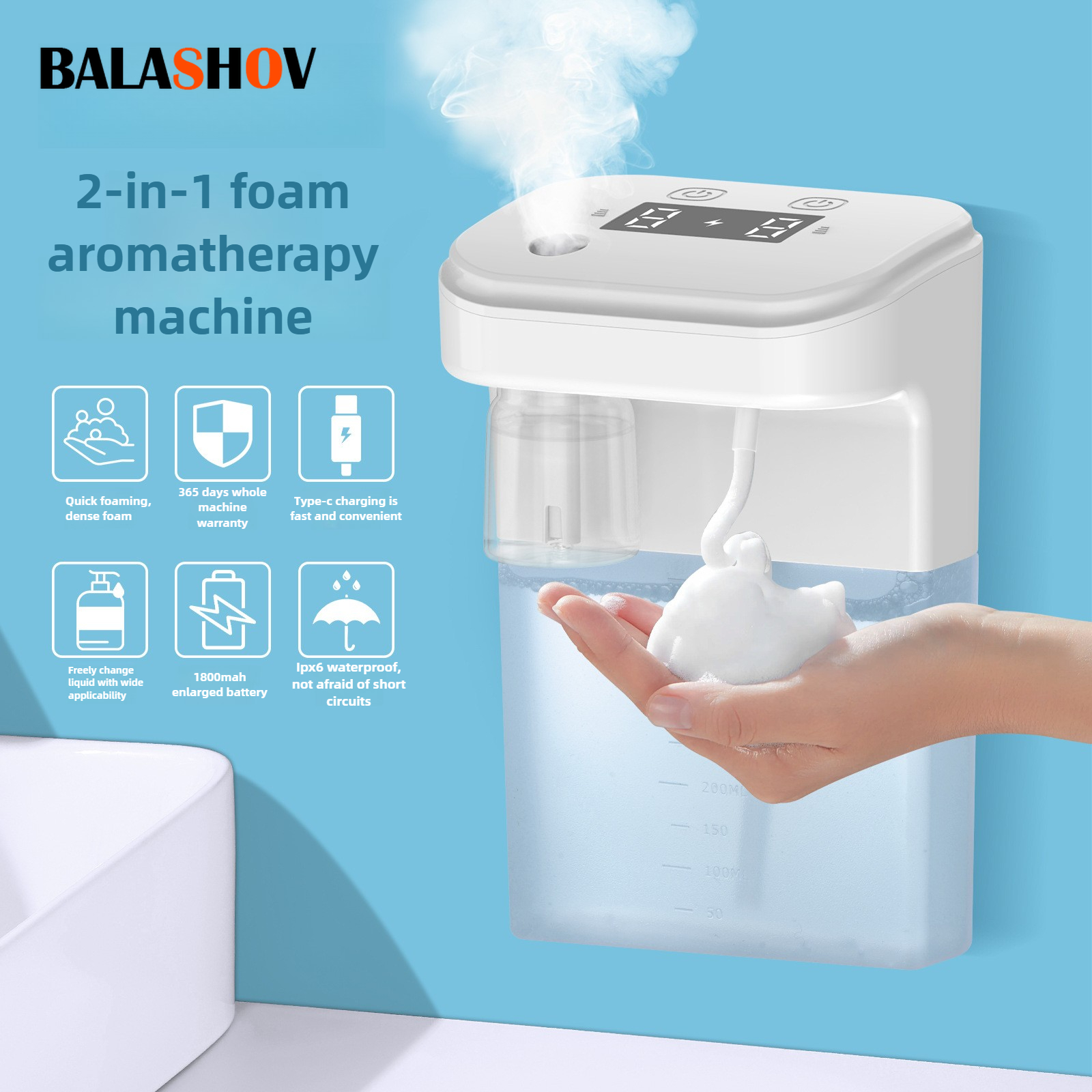 Automatic Soap Dispenser Foam  - Bubble Gum Machine avis et prix