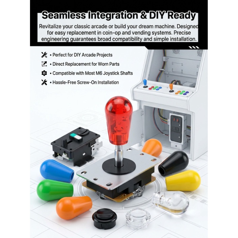 1 PCS M6 Joystick  American Ba - Joystick Arcade Parts avis et prix