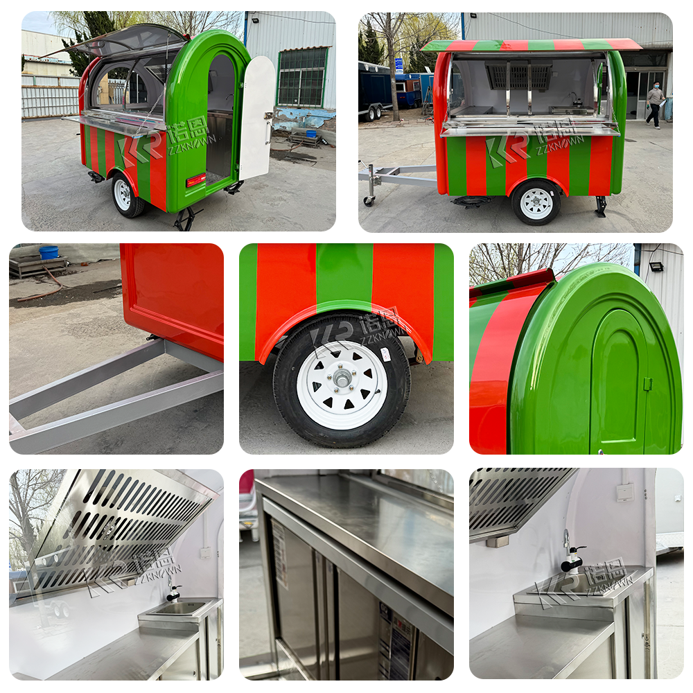food truck trailer mobile kitc - Hot Dog Vending Cart avis et prix
