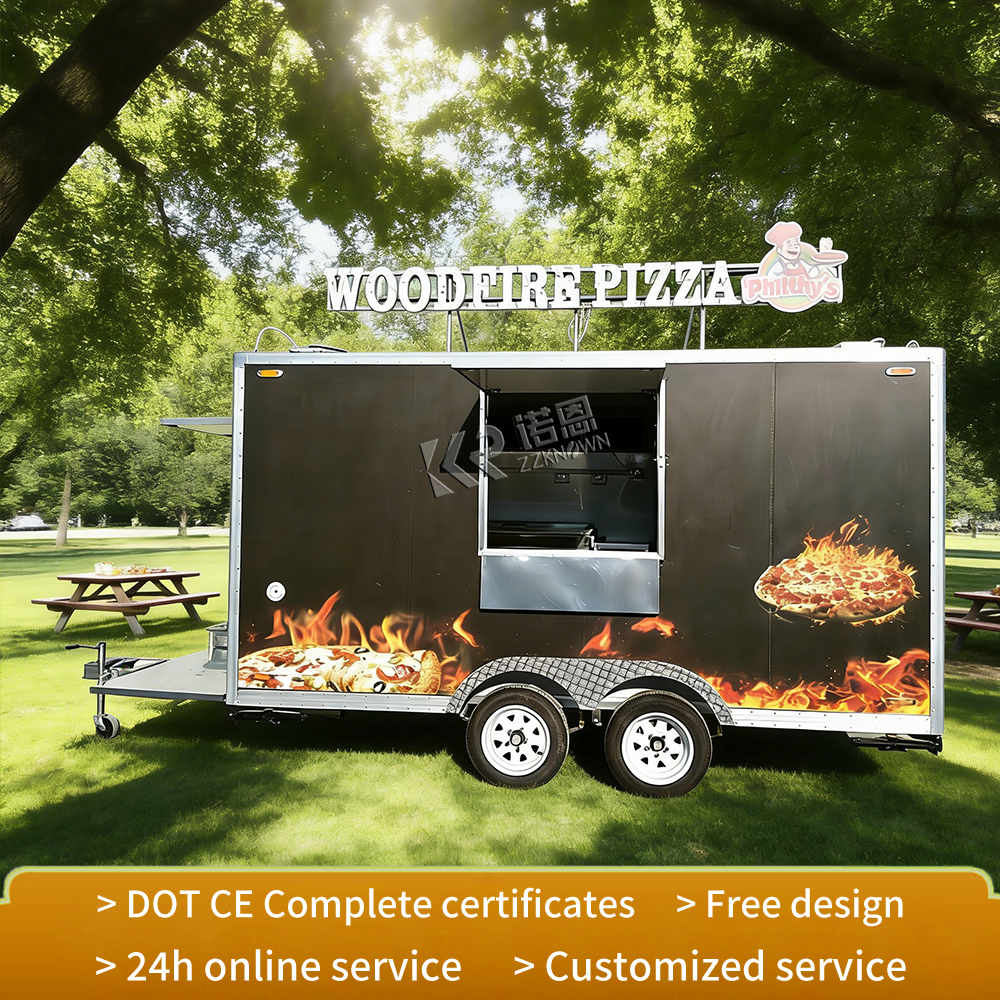 Customized Mobile Food Trailer - Hot Dog Vending Cart avis et prix