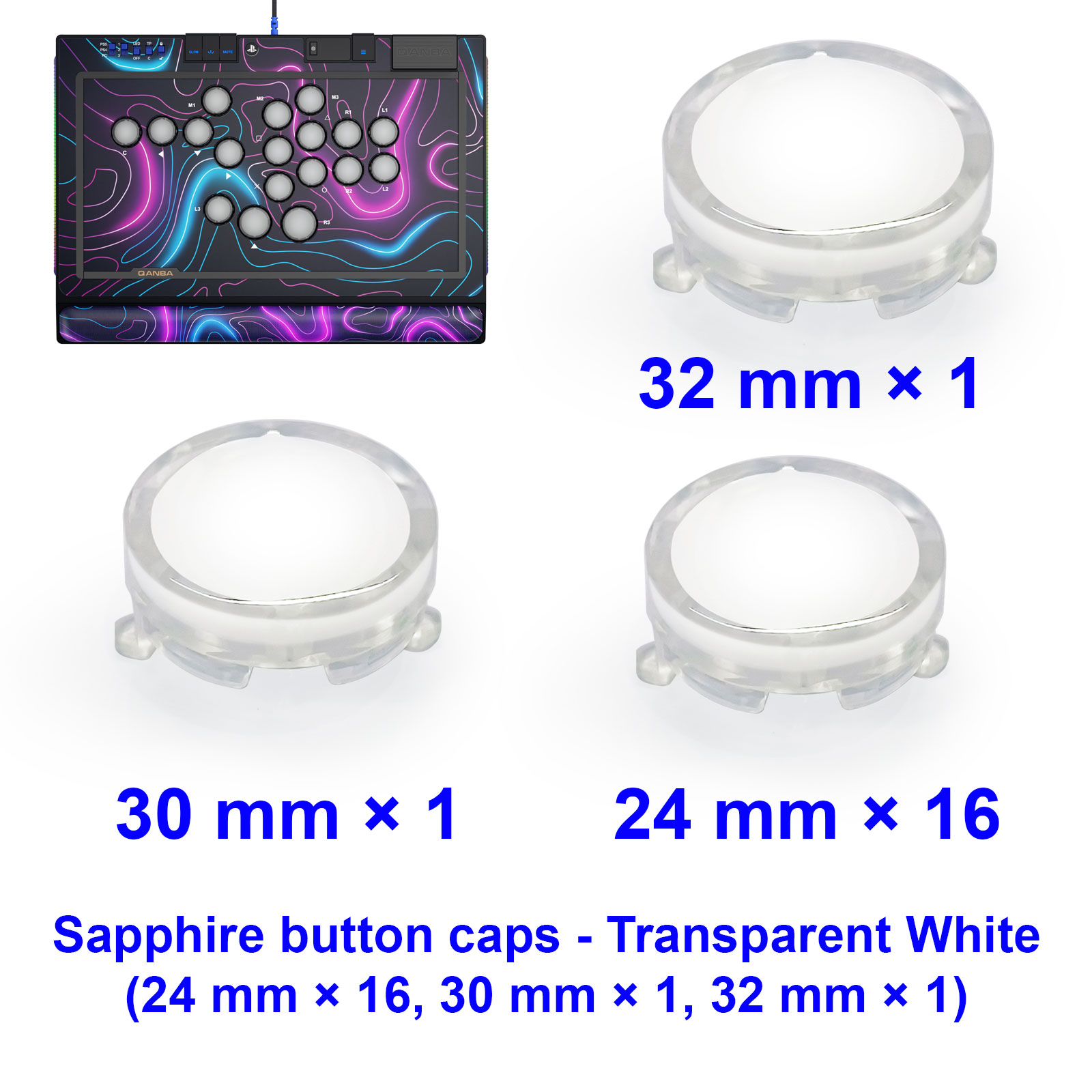 QANBA SAPPHIRE S1 Button Cap A - Joystick Arcade Parts avis et prix