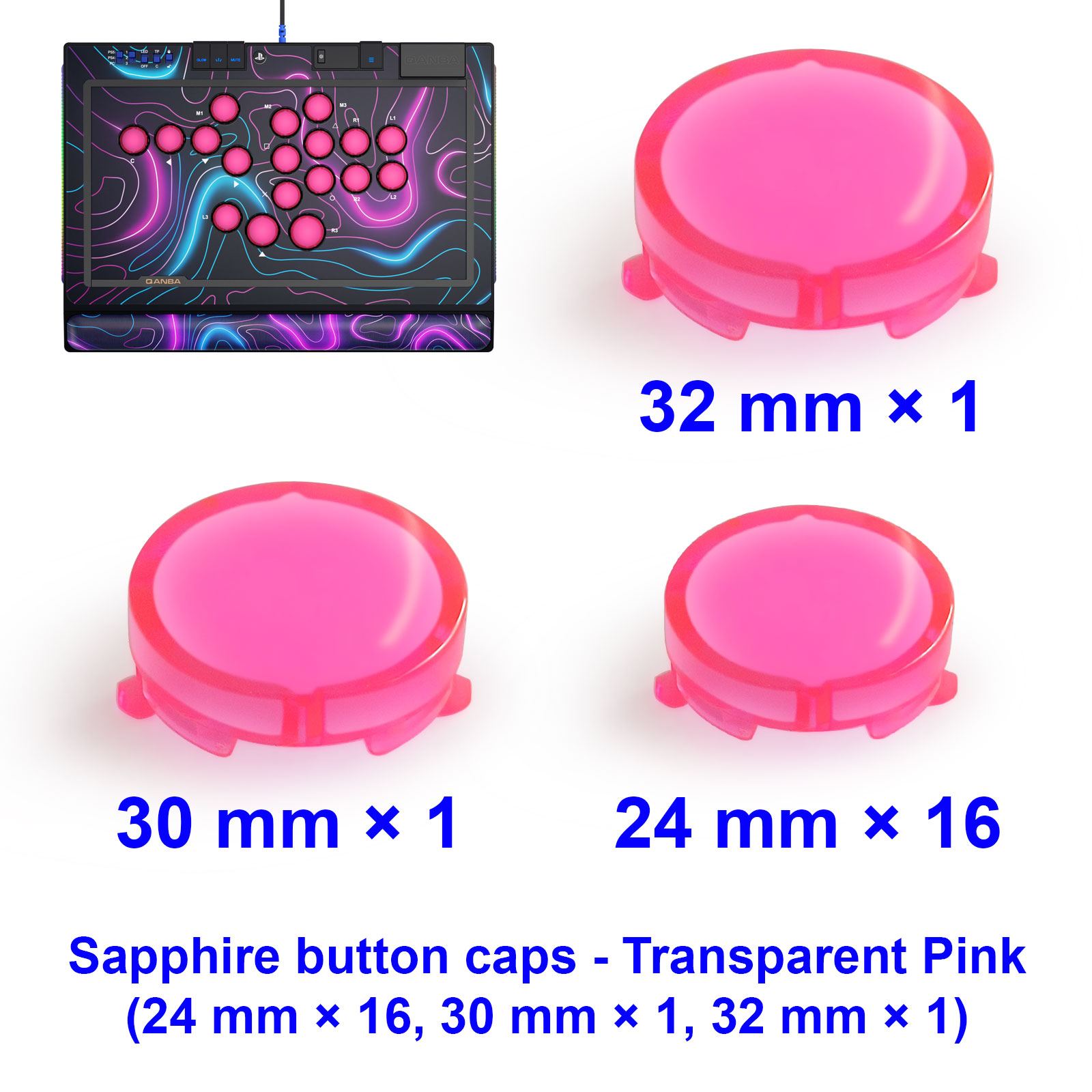 QANBA SAPPHIRE S1 Button Cap A - Joystick Arcade Parts avis et prix