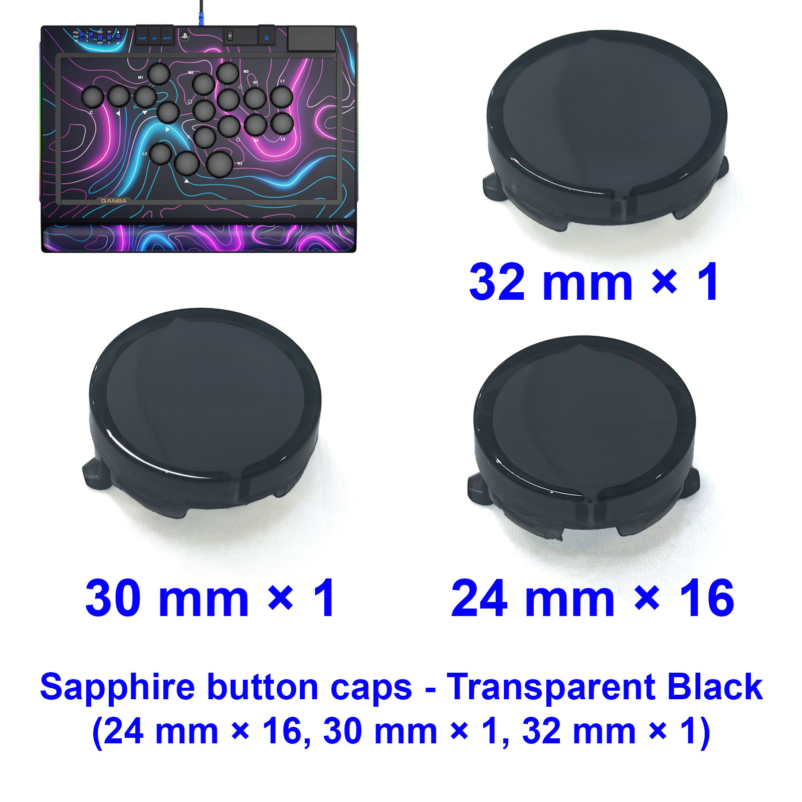 QANBA SAPPHIRE S1 Button Cap A - Joystick Arcade Parts avis et prix