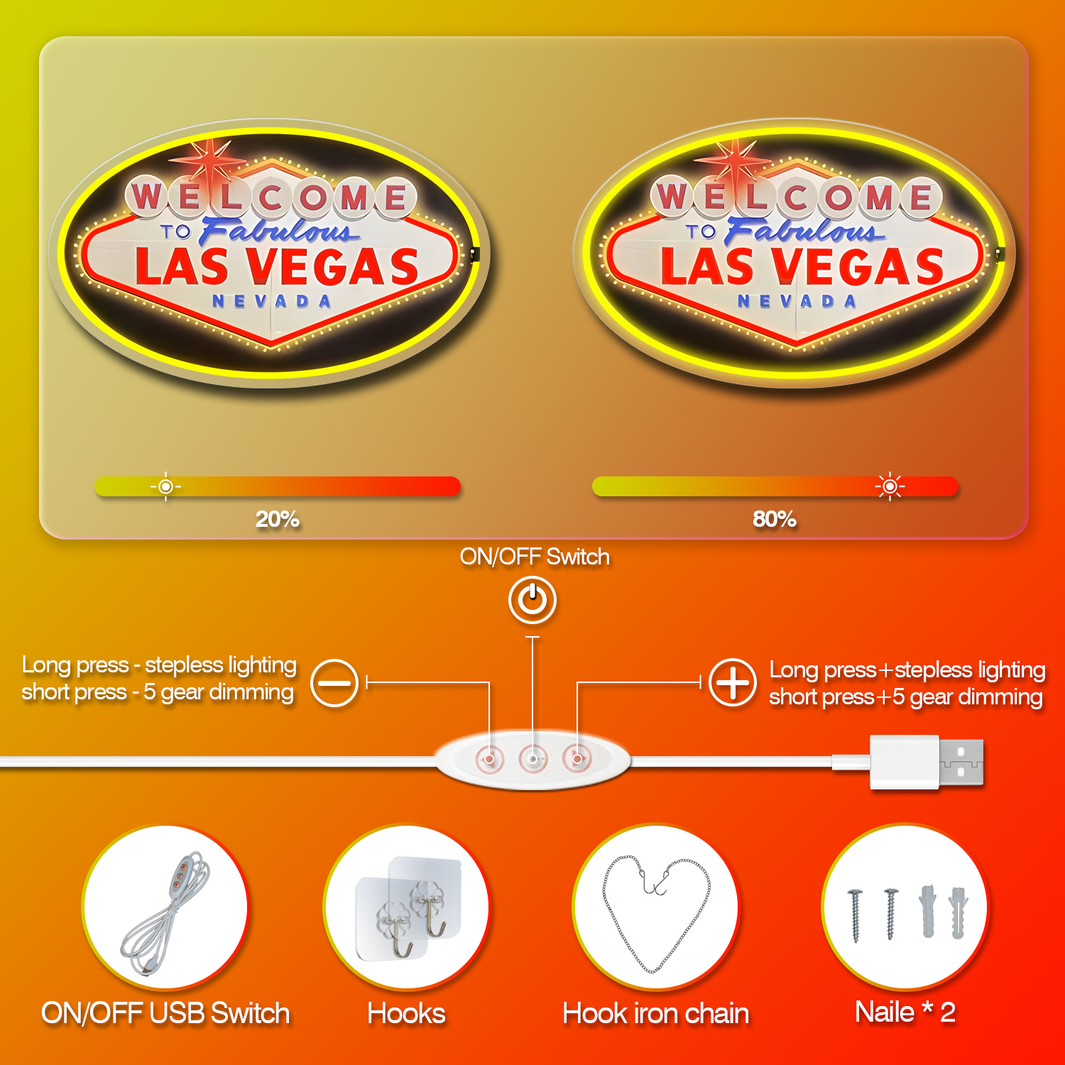 1 piece Welcome to Las Vegas L - Arcade Vegas avis et prix