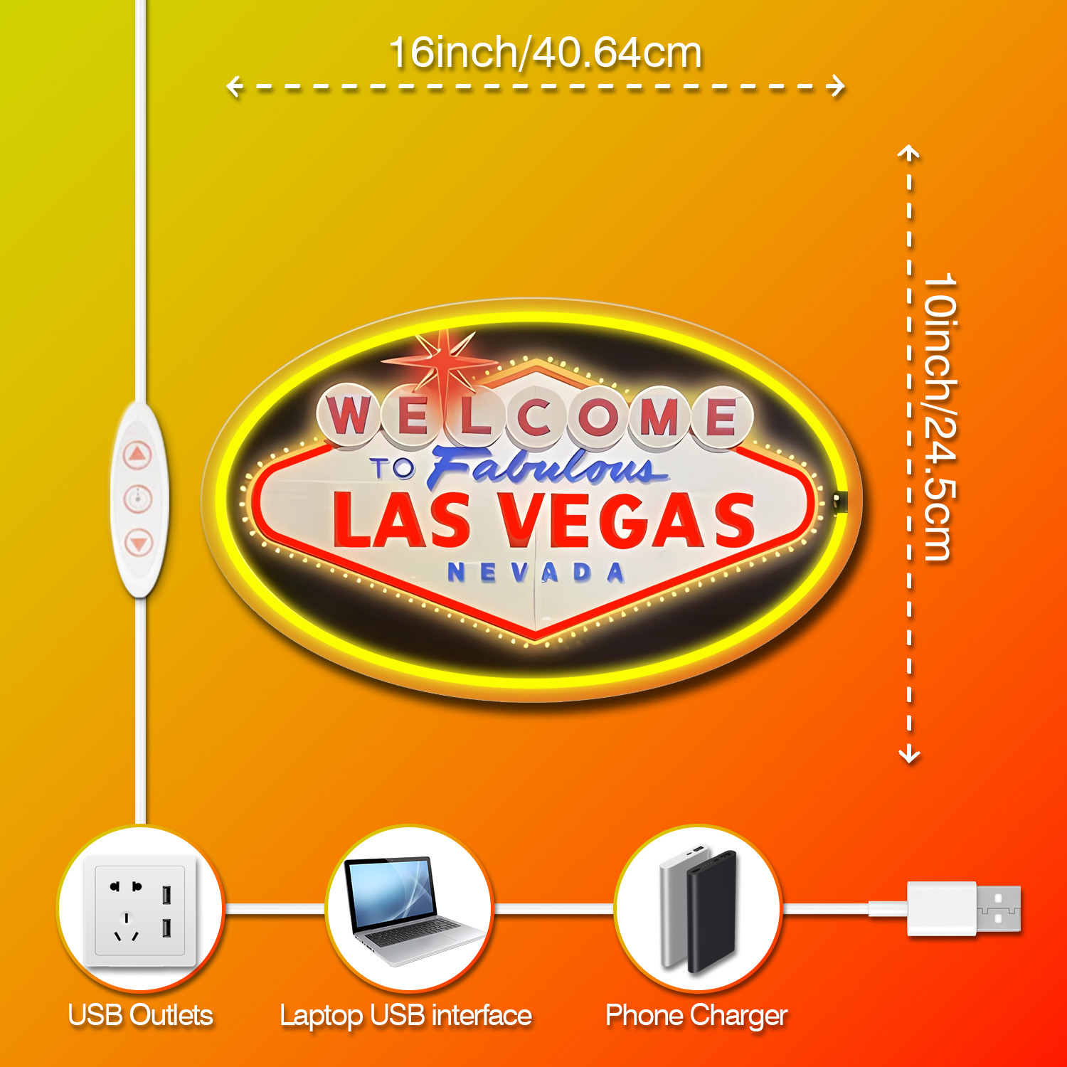 1 piece Welcome to Las Vegas L - Arcade Vegas avis et prix