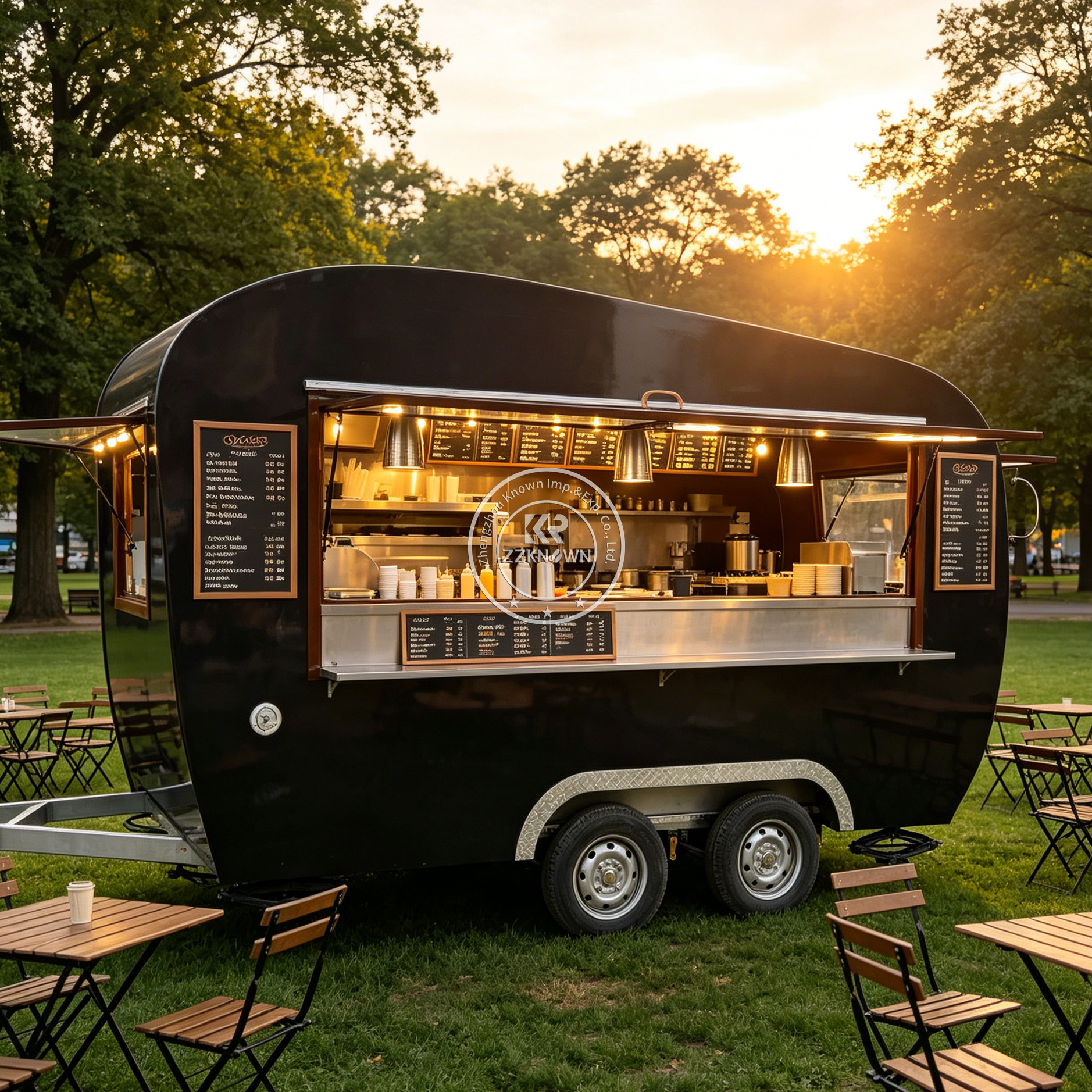 Custom Mobile Concession Food  - Hot Dog Vending Cart avis et prix