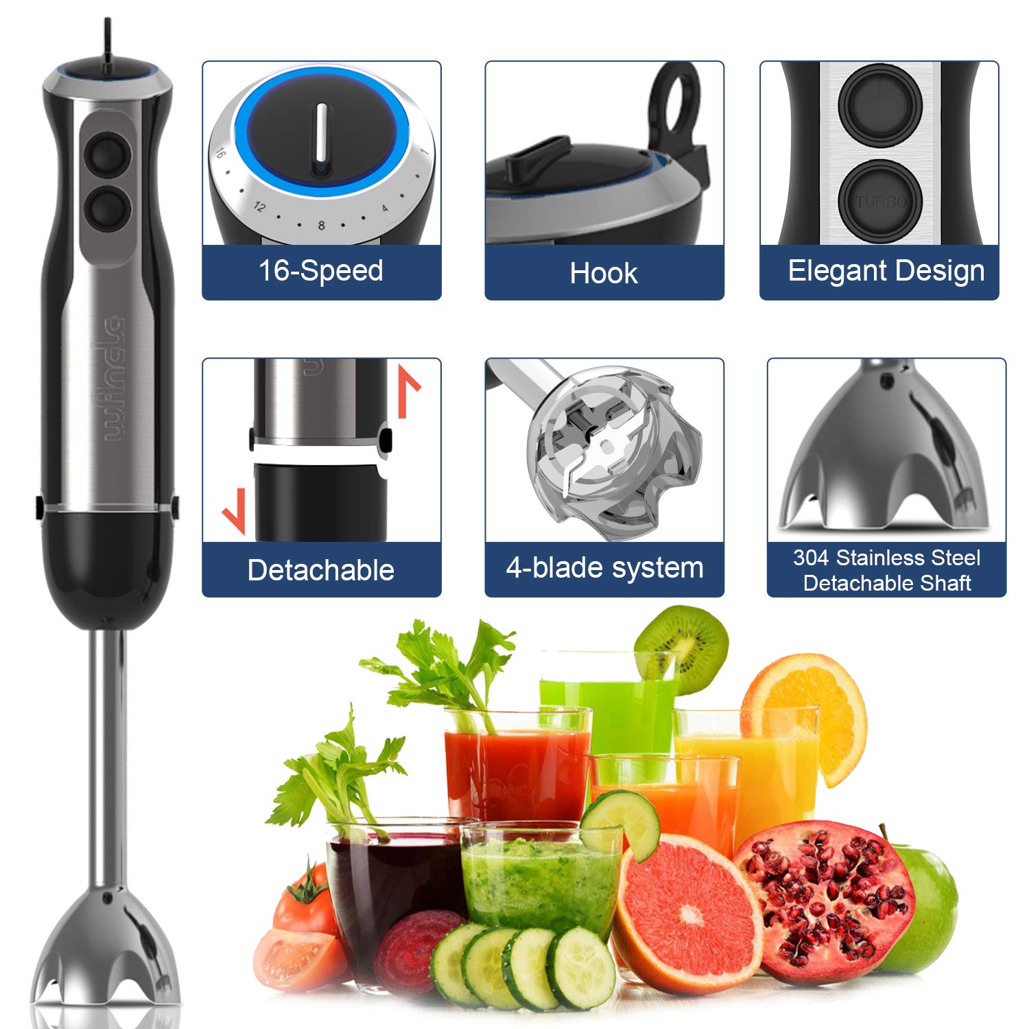 Wancle 1000W Immersion Hand Bl - Fruit Slot Machine avis et prix