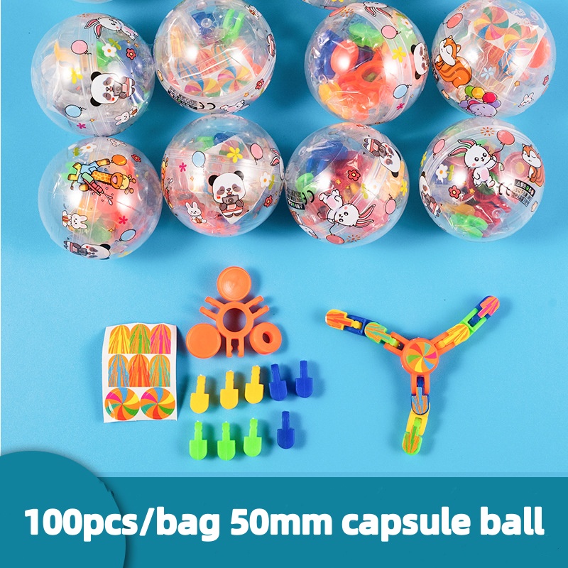 100pcs/bag 50mm capsule ball m - Prize Capsule Toy Machine avis et prix