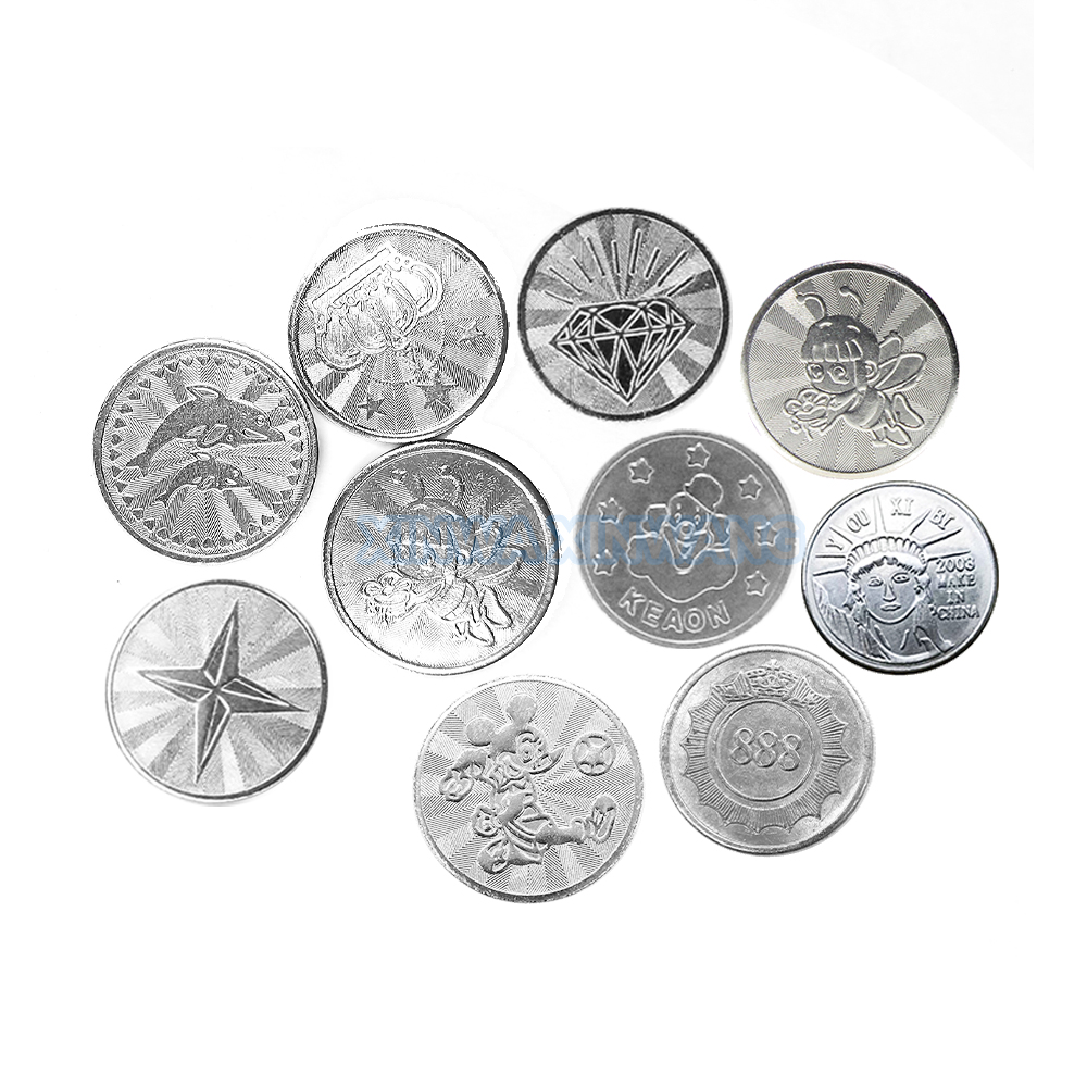 100PCS  Coins Tokens Stainless - Arcade Games Vending avis et prix