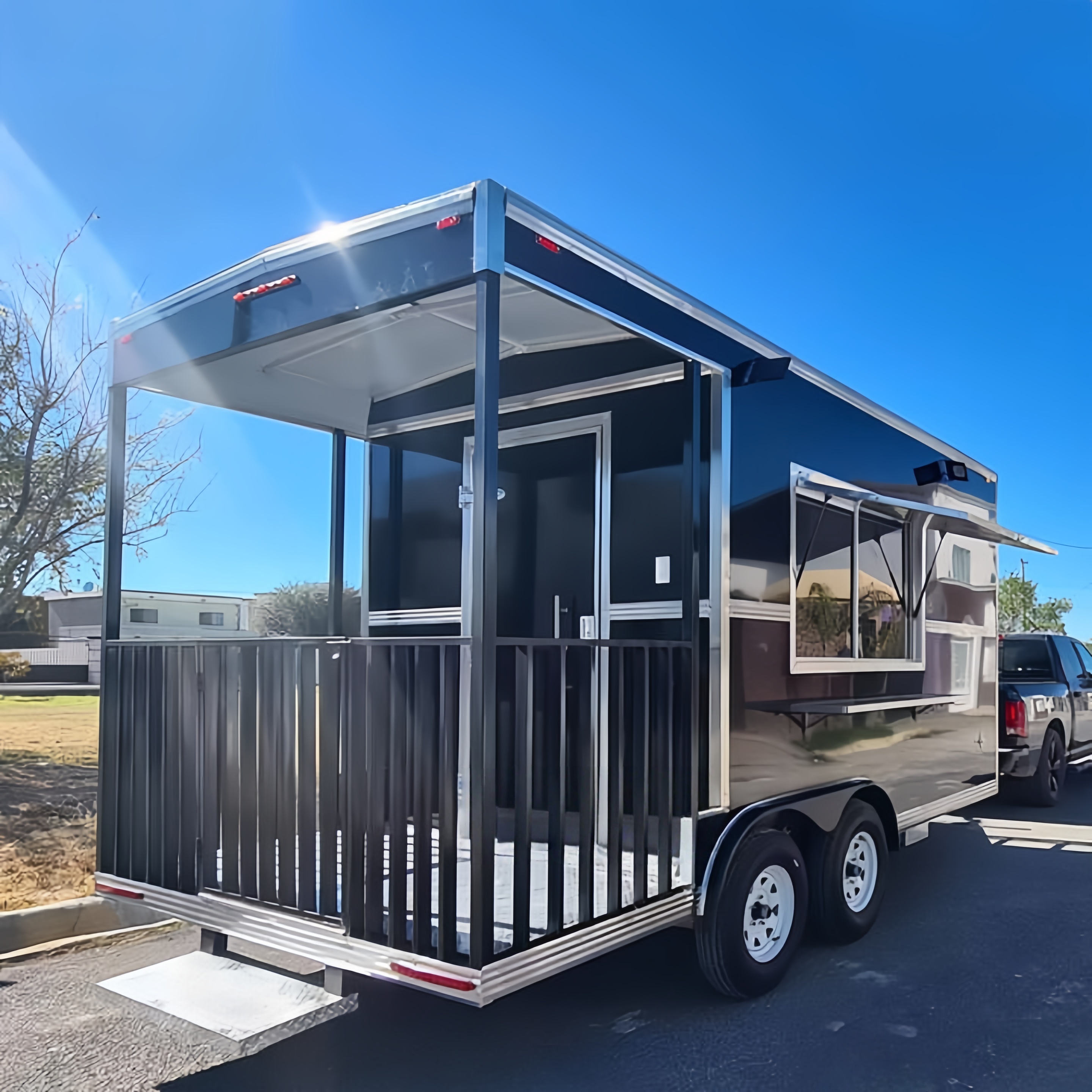 Outdoor Mobile Food Truck Trai - Hot Dog Vending Cart avis et prix