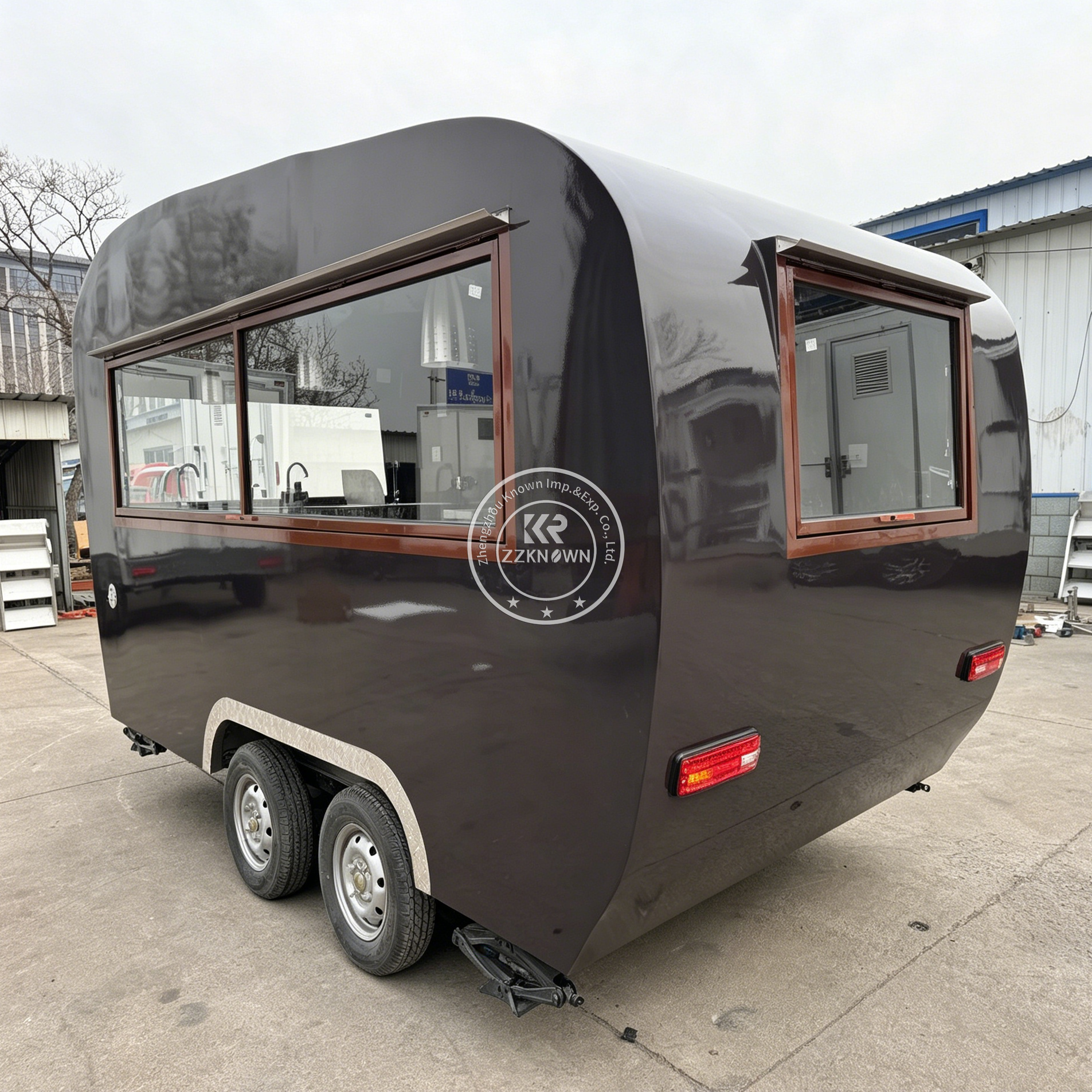Outdoor Mobile Coffee Bubble T - Hot Dog Vending Cart avis et prix