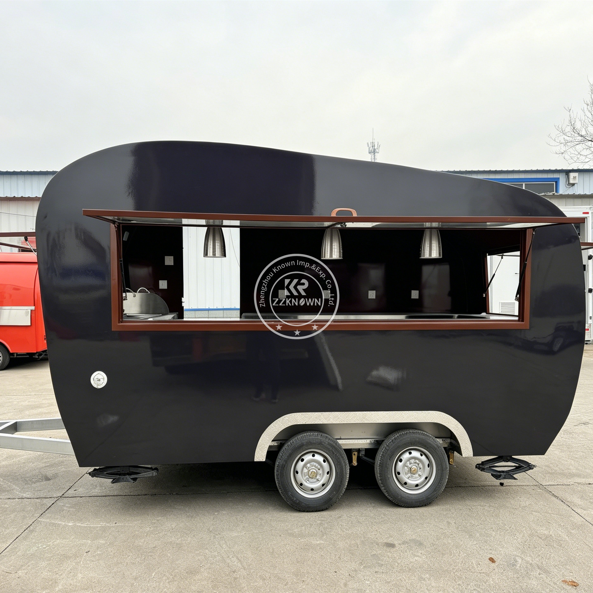 Outdoor Mobile Coffee Bubble T - Hot Dog Vending Cart avis et prix