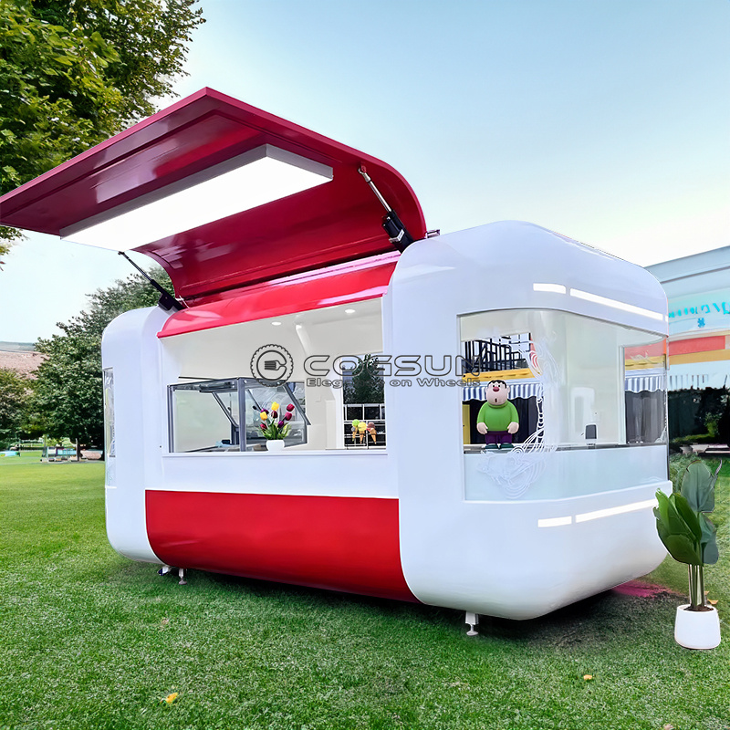 Street Mobile Food Trailer Piz - Hot Dog Vending Cart avis et prix