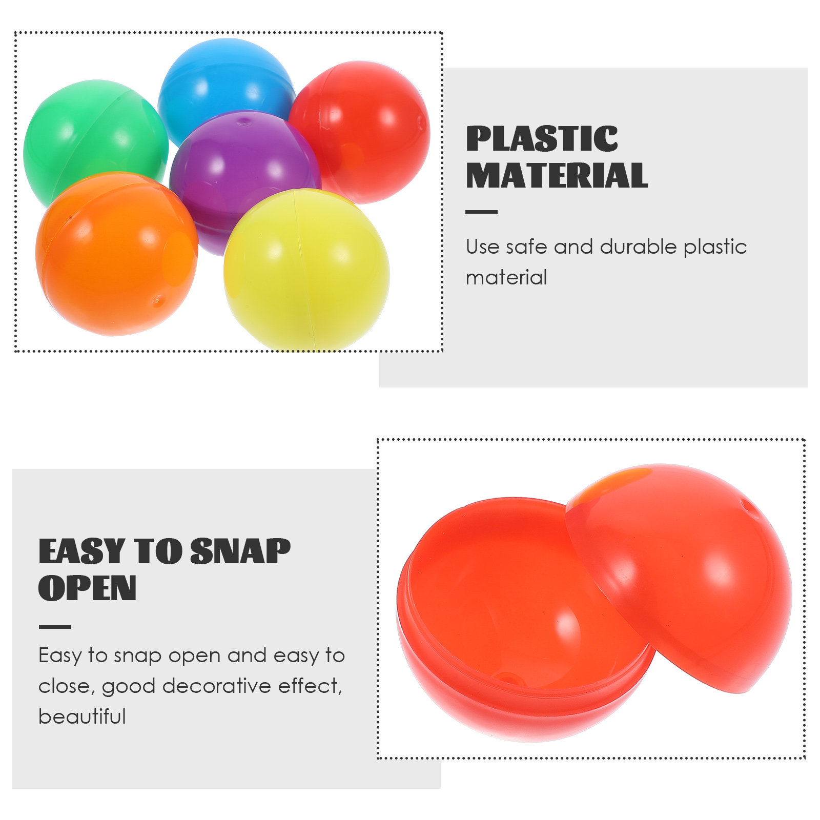 50 Pcs Fillable Prize Balls Ro - Prize Capsule Toy Machine avis et prix