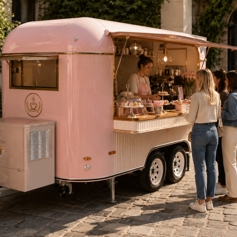 Food Cart Mobile Trailer Custo - Hot Dog Vending Cart avis et prix
