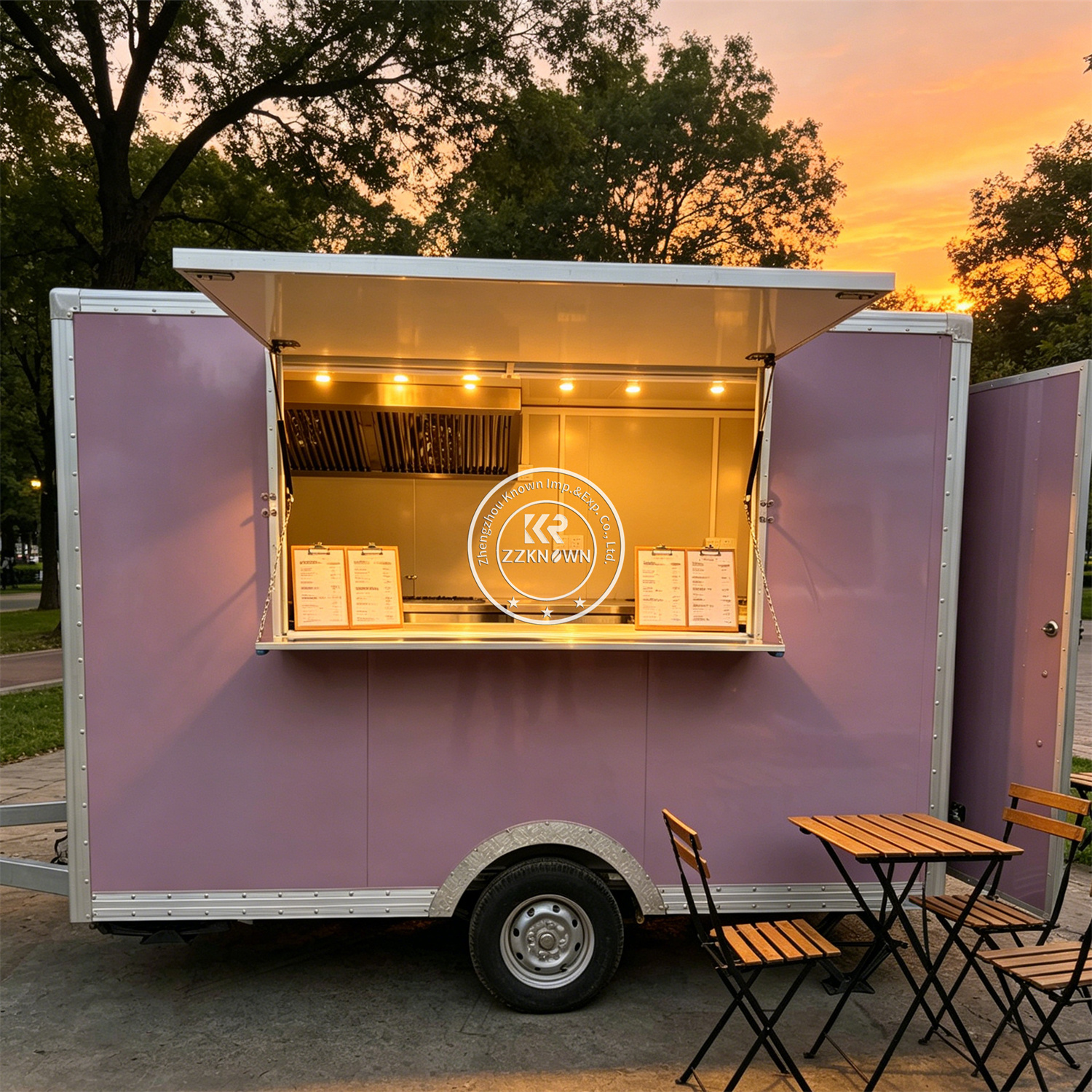 Street Custom Food Trailer Mob - Hot Dog Vending Cart avis et prix