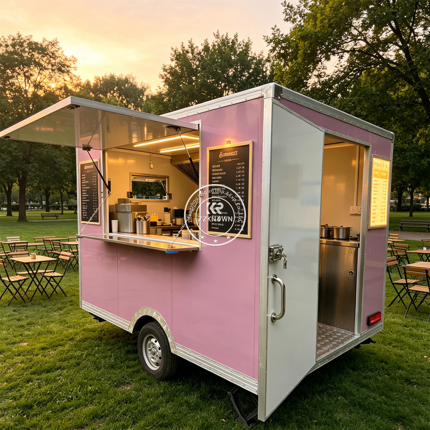 Street Custom Food Trailer Mob - Hot Dog Vending Cart avis et prix