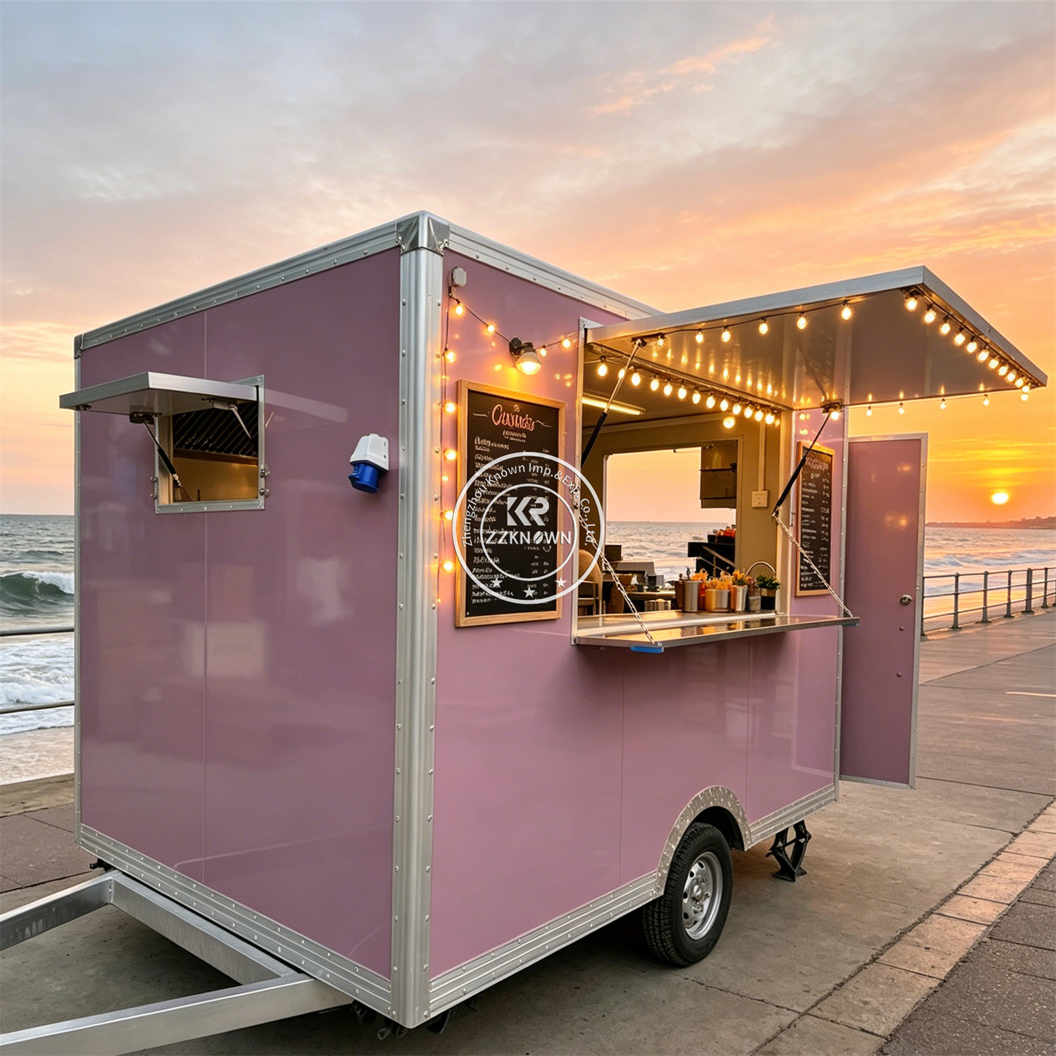 Street Custom Food Trailer Mob - Hot Dog Vending Cart avis et prix
